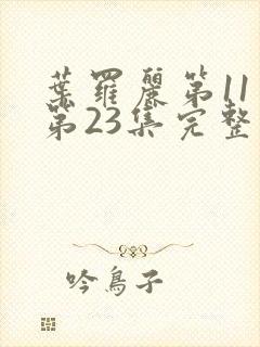 叶罗丽第11季第23集完整版