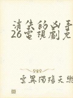 消失的凶手2026电视剧免费观看完整版