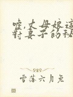 嘘,丈母娘这是对妻子的秘密电影封面