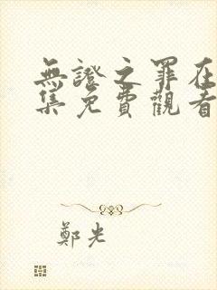 无证之罪在线全集免费观看完整版