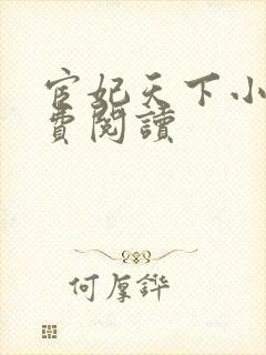 宦妃天下小说免费阅读