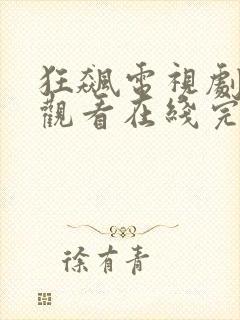 狂飙电视剧免费观看在线完整版高清