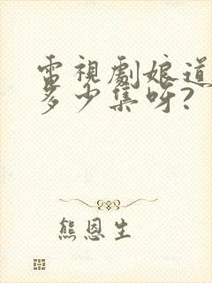 电视剧娘道一共多少集呀?封面