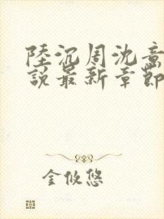 陆沉周沈意欢小说最新章节阅读列表