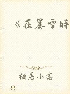 《在暴雪时分