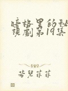 暗格里的秘密电视剧第19集免费观看封面