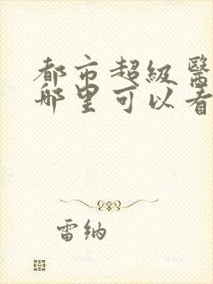 都市超级医圣在哪里可以看