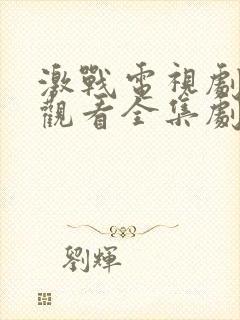 激战电视剧免费观看全集剧情28集