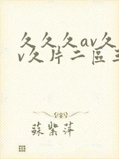 久久久av久av久片二区三区