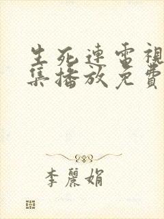 生死连电视剧全集播放免费