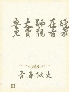 鲁大师在线观看免费观看最新集数