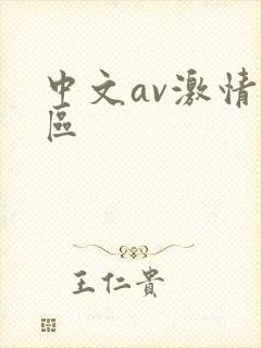 中文av激情一区封面