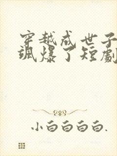 穿越成世子妃我飒爆了短剧