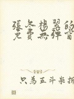 张冬杨翠的小说免费无弹窗