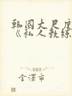 韩国大尺度电影《私人教练》封面