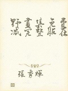 野画集免费未删减完整版在线封面