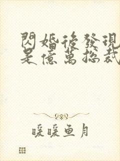 闪婚后发现老公是亿万总裁小说免费阅读封面