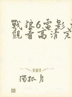 战狼6电影免费观看高清完整封面