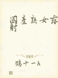 国产熟女露脸内射