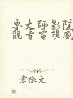 鲁大师影院免费观看电视剧最新集数封面