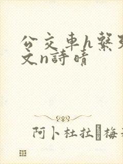 公交车h系列辣文n诗晴