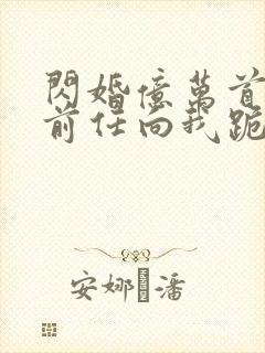 闪婚亿万首富.前任向我跪地求饶