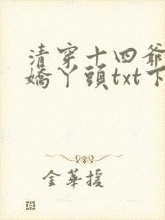 清穿十四爷家的娇丫头txt下载