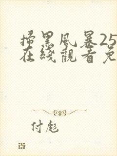 扫黑风暴25集在线观看免费完整版