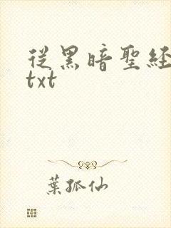 从黑暗圣经开始txt