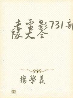 老电影731部队大全封面