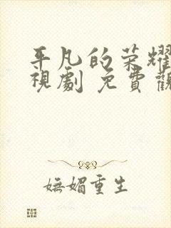 平凡的荣耀 电视剧 免费观看