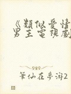 《类似爱情》双男主电视剧