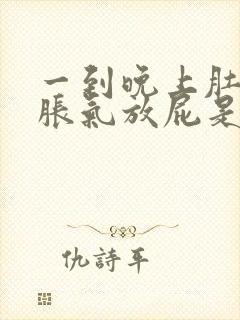 一到晚上肚子就胀气放屁是什么原因