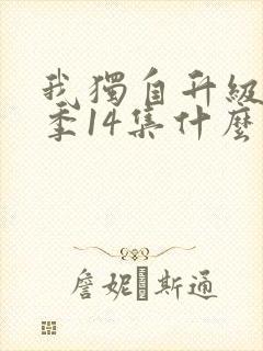 我独自升级第二季14集什么时间更新