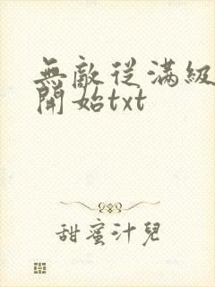 无敌从满级属性开始txt封面