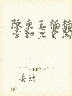 陈东王楠楠全本章节免费阅读