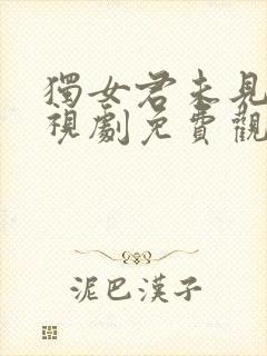 独女君未见的电视剧免费观看封面