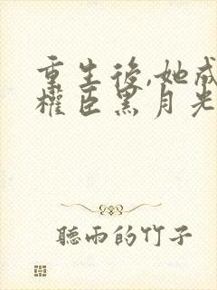 重生后,她成了权臣黑月光原著