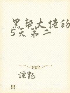 黑帮大佬的365天第二