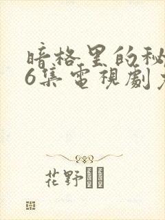 暗格里的秘密26集电视剧免费观看