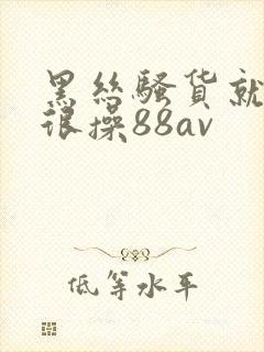 黑丝骚货就得很很操88av