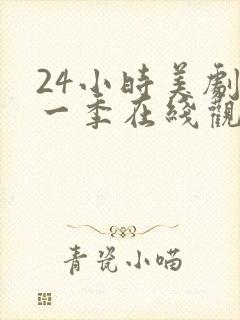 24小时美剧第一季在线观看免费高清封面