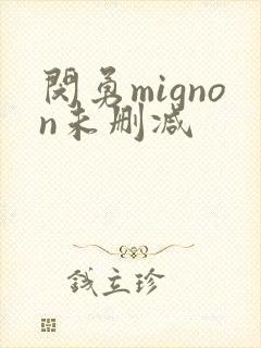 闵勇mignon未删减