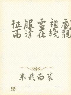 征服电视剧全集高清在线观看免费