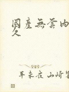 国产无套内射久久封面