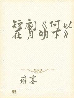 短剧《何以偏爱在月明下》免费播放