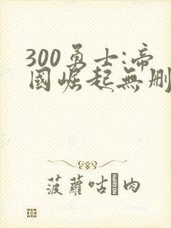 300勇士:帝国崛起无删减版封面
