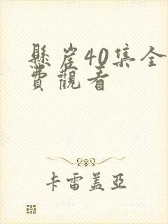 悬崖40集全免费观看