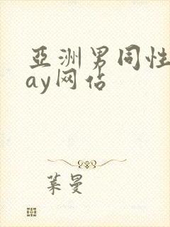 亚洲男同性恋gay网站