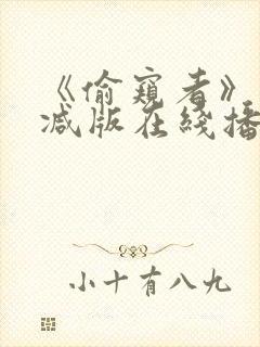 《偷窥者》未删减版在线播放封面